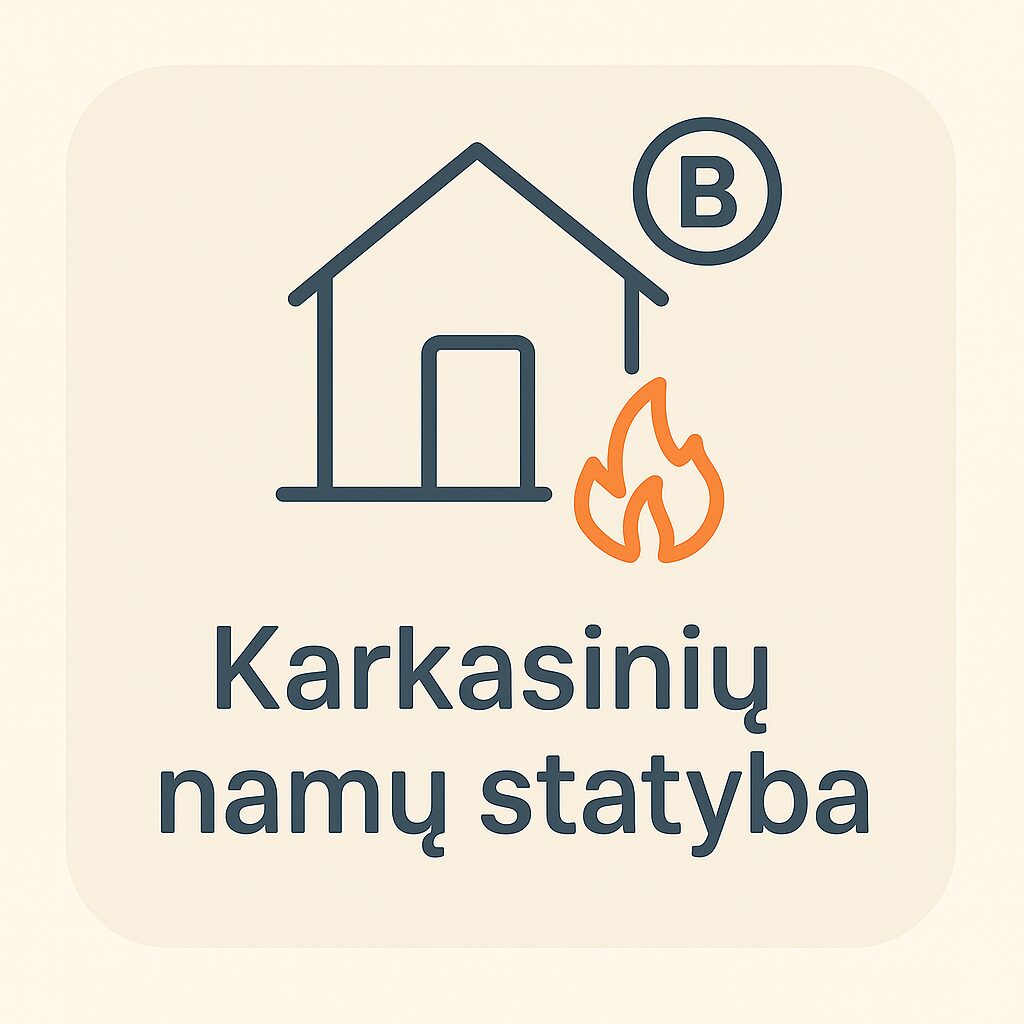 karkasinių namų statyba Lietuvoje
