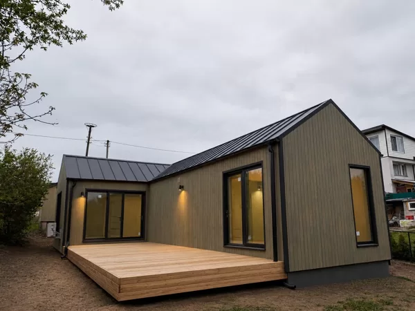 50 m² karkasinis namas, Drąseikių k., Kauno rajone